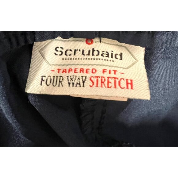 Scrubaid Navy Colored Tapered Fit Four-Way Stretch Scrub Pants XL - Picture 3 of 4